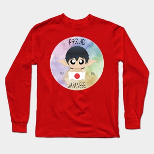 Proud to be Japanese (Sleepy Forest Creatures) Long Sleeve T-Shirt